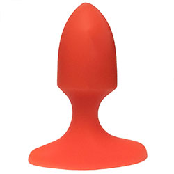 Image of orange Hole Punch butt plug on a white background