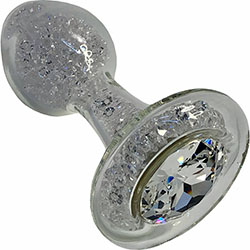 A silver Crystal Delights Sparkle Plug